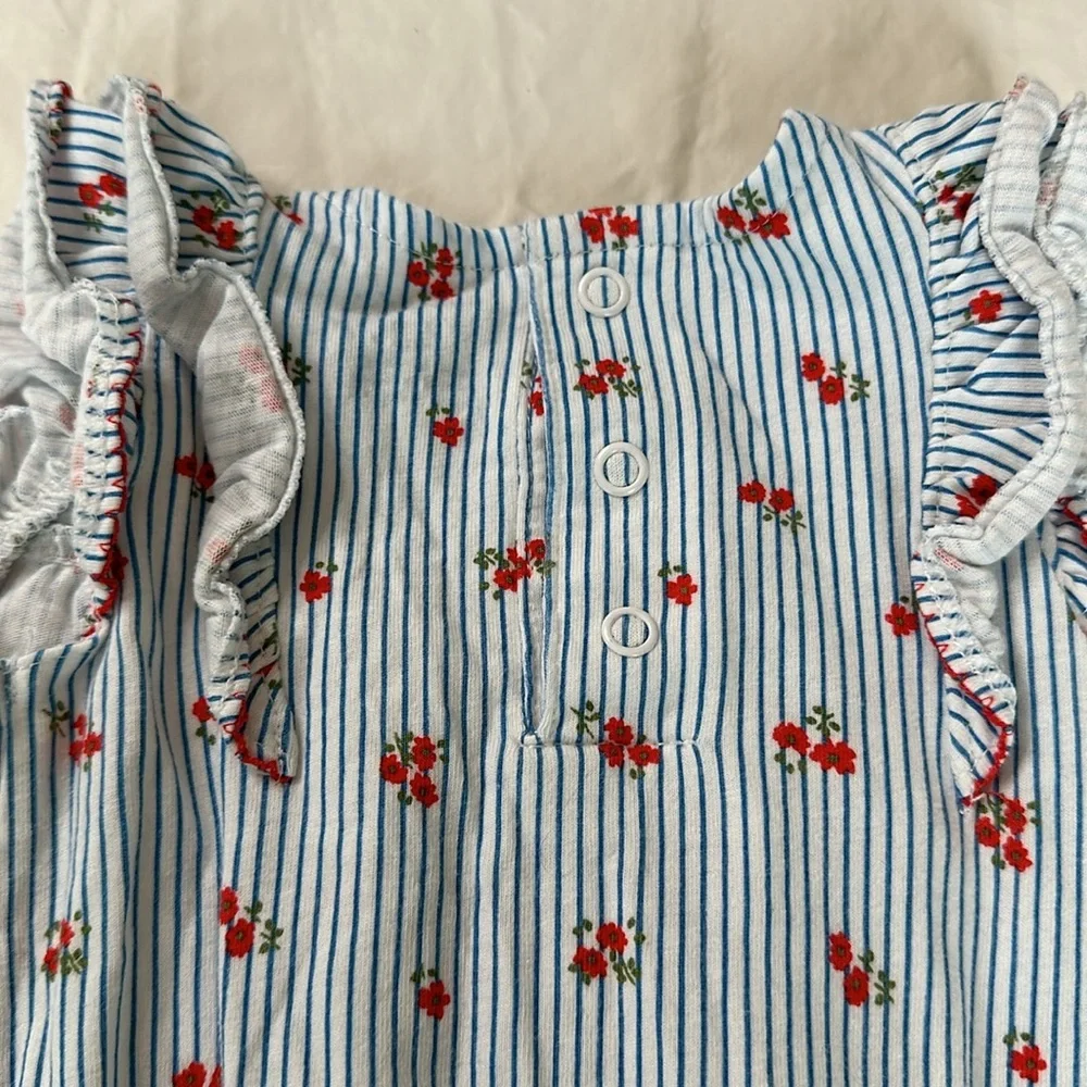 Carter’s Bundle of 2 baby girl size 6 month rompers. Both are in GREAT CONDITION
